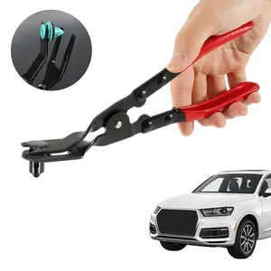 Universal Panel Clip Removal Plier Remove Push Pin and Press in Trim Fasteners Lift Action Trim Removal Tool for Car Doors Control Panels Car Lights