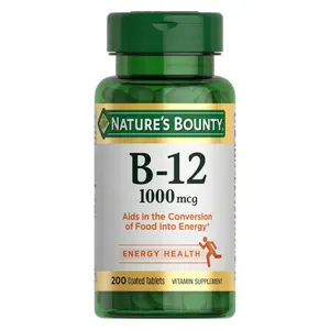 Vitamin B12, Supports Energy Metabolism, Tablets, 1000mcg, 200 Ct
