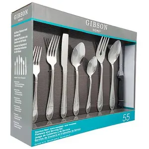 Gibson Wilmington Plus 55-piece Flatware Set