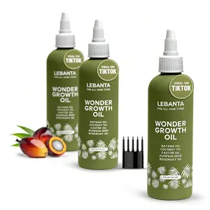 Lebanta Batana Oil For Hair Growth - 100%Pure, Raw & Natural Blend With OrganicCastor, Pumpkin Seed, Coconut andRosemary Oil - Thicker, Stronger Hair ForMen & Women Scalp (3 Pack)