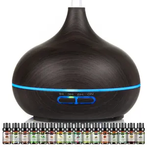 AESHORY Essential Oil Diffuser 550ml, Aroma Diffuser with 12PC Essential Oil Timer Cool Mist Humidifier for Large Room