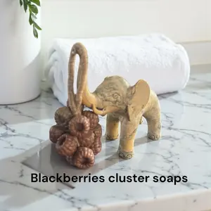 Cranberry Cluster Soaps Enriched with Donkey Milk Coconut Oil Vitamin E & Egyptian Musk Essential Oil for Luxurious Bathing