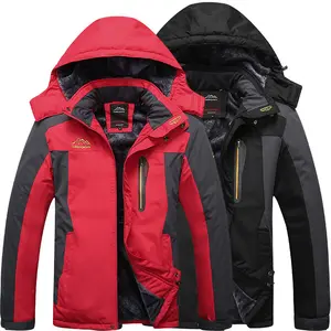 Men's Ski Snow Jacket Warm Winter Waterproof Coat Snowboard Rain Jacket Hooded Windproof Windbreaker