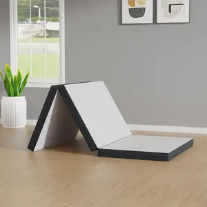 3″Tri-Fold Memory Foam Mattress - Portable Floor Mat w/ Washable Cover | CertiPUR-US Certified for Travel, Camping, Yoga (Single/Twin/Twin XL/Full/Queen)