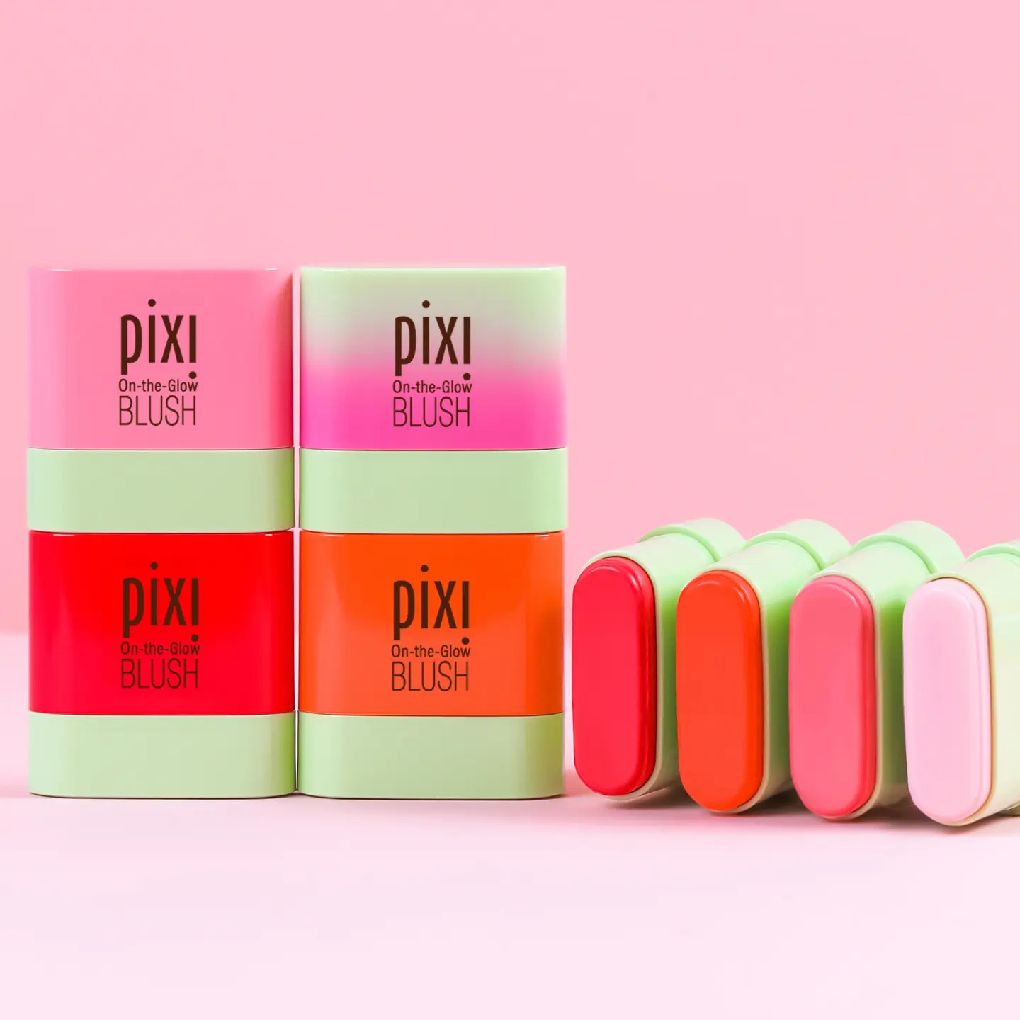 Pixi On-the-Glow Blush Petite Collection - Cheek Stick Blush with Dewy Finish & Luminous Effect, Dew Glow Blush