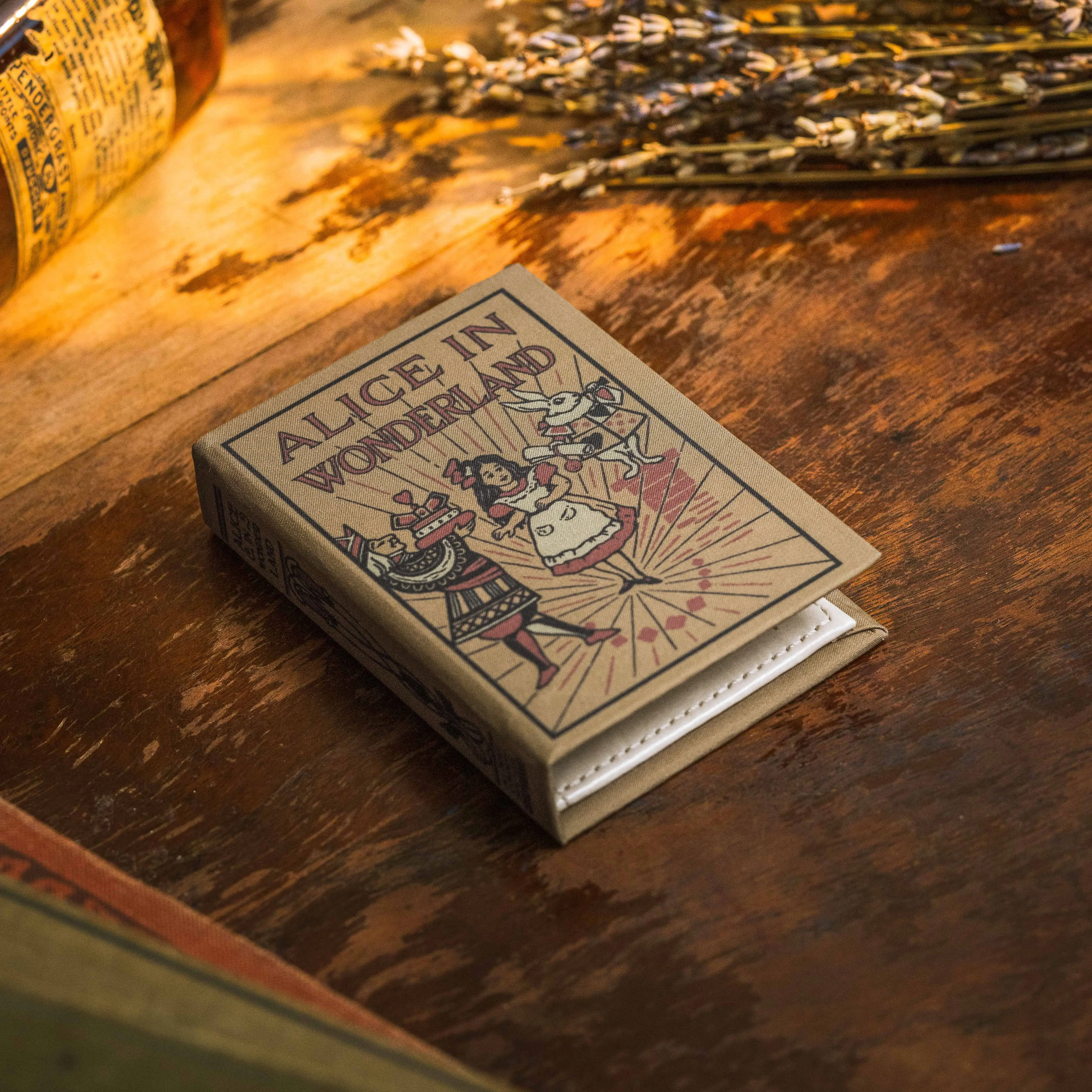 Alice in Wonderland Lewis Carroll 1865 Book Wallet Alice in Wonderland Lewis Carroll 1865 Book Wallet