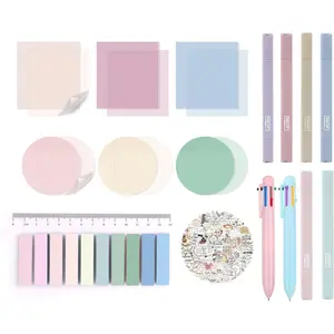 Study Supplies,Christian Gifts for Women, Accessories with  Highlighters,Multi Color Ballpoint Pen,Transparent Sticky Notes,Tabs and Christian Stickers,Annotation Supplies for Women