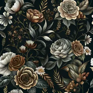 Deep Color Vintage Pattern Decorative Wallpaper Roll, Waterproof Self-Adhesive Wall Paper, Peel and Stick Removable Contact Paper for Living Room Bedroom, Peel And Stick Wallpaper Designs