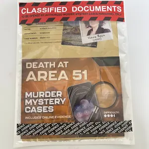 Mystery Detective Game, Cold Case File Investigation, Thrilling Investigations, Solve Crimes, Perfect for Individuals, Date Nights, Party Groups, Secret Military Base Mystery, High Difficulty