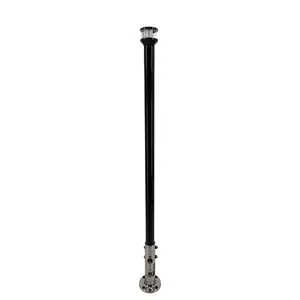 Seaview 24" Manually Folding Light Post w/316 Stainless Steel Base LTBLED12C5 Navigation Light - Black [SVMHB124LEDSSB]