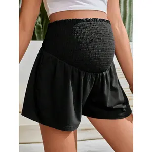 Pack of 2, Maternity Yoga Pants, Summer Off-White Casual Sports Maternity Trousers