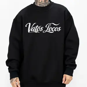 Vatos Locos Forever Movie Shirt Typo Graphic Style Chicano Clothes Chicana Style Valentine Day Gift Unisex Hoodie Medium Heavy Sweatshirt T Shirt for Men & Women Full Size S-5XL