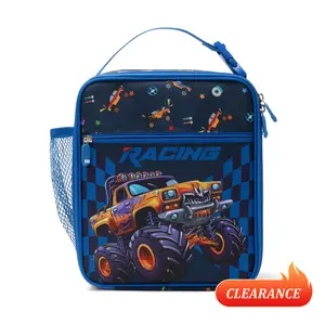 Mexs Kids Lunch Bag Reusable Insulated Lunch Box Girls Boys Portable Cooler Lunchbox for School