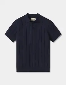 Robles Rib Stitch Polo in White