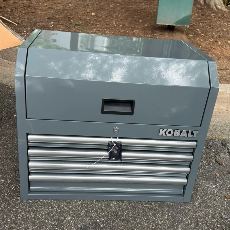 Kobalt 4-Drawer Steel Tool Chest – Gray Finish