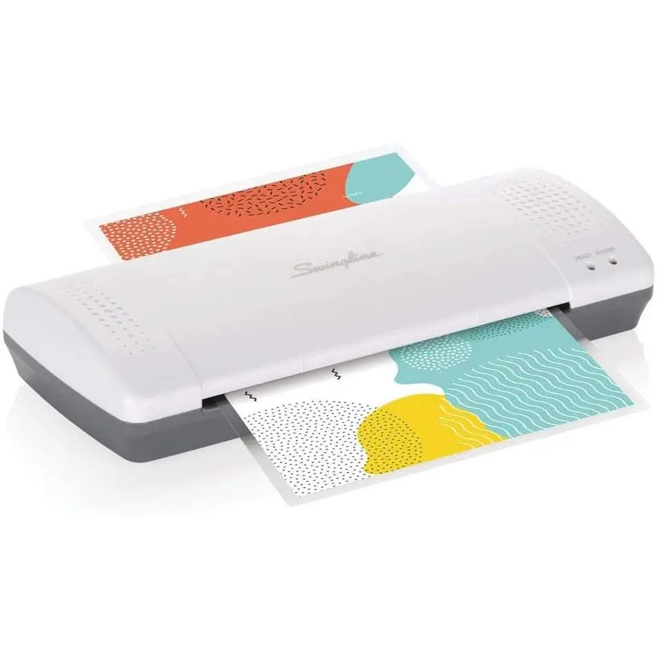 GBC Thermal Laminator Machine,, 9 Inch, Quick Warm-Up, 3 or 5 Mil, with 5 Standard Laminating Pouches for Home, Office and Classroom, Black (1701857)
