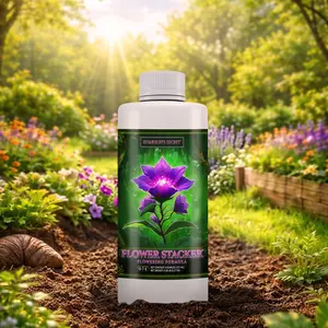 Humboldts Secret Flower Stacker Bloom Booster – Liquid PK Flowering Fertilizer 0-7-5 for Bigger Buds, Heavy Blooms & Higher Yields | Indoor & Outdoor Plants