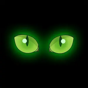 Luminous Eye Pattern Toilet Seat Sticker,  1 Count  Removable Self Adhesive Toilet Seat Sticker, Decorative Sticker for Home Bathroom, Bathroom Accessories