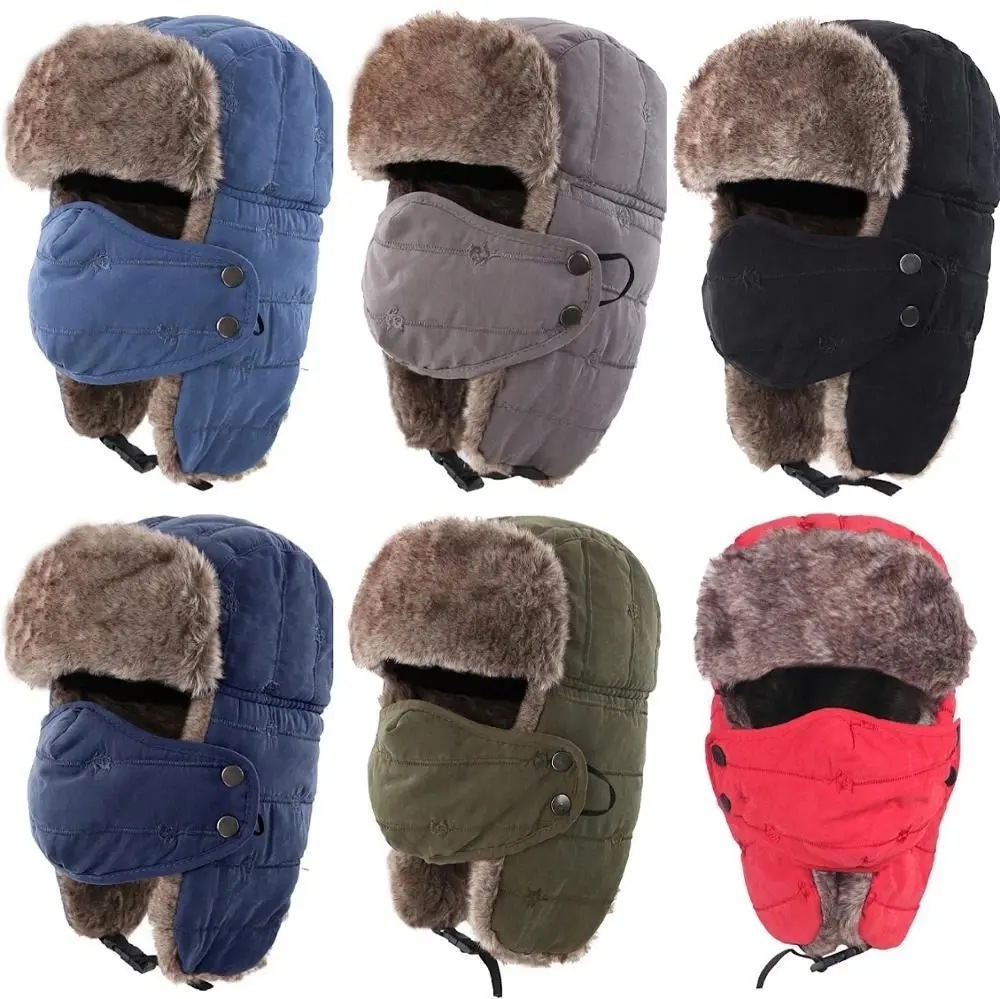 AriaEve Unisex Winter Trooper Trapper Hat Warm Hats Hunting Hat with Ear Flaps