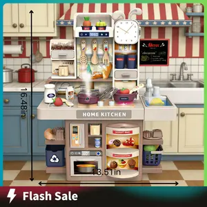 Pretend Play Kitchen Set with Electronic Stove | Interactive Cooking Role Play Toy | Montessori Learning Gift for Toddlers & Preschool Kids miniature things