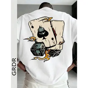 180gGRDR Men's Fashionable Printed Loose Short Sleeve T-Shirt |     Exquisite Design |     Summer Essential |     Easy To Match |     Showcase Your Style