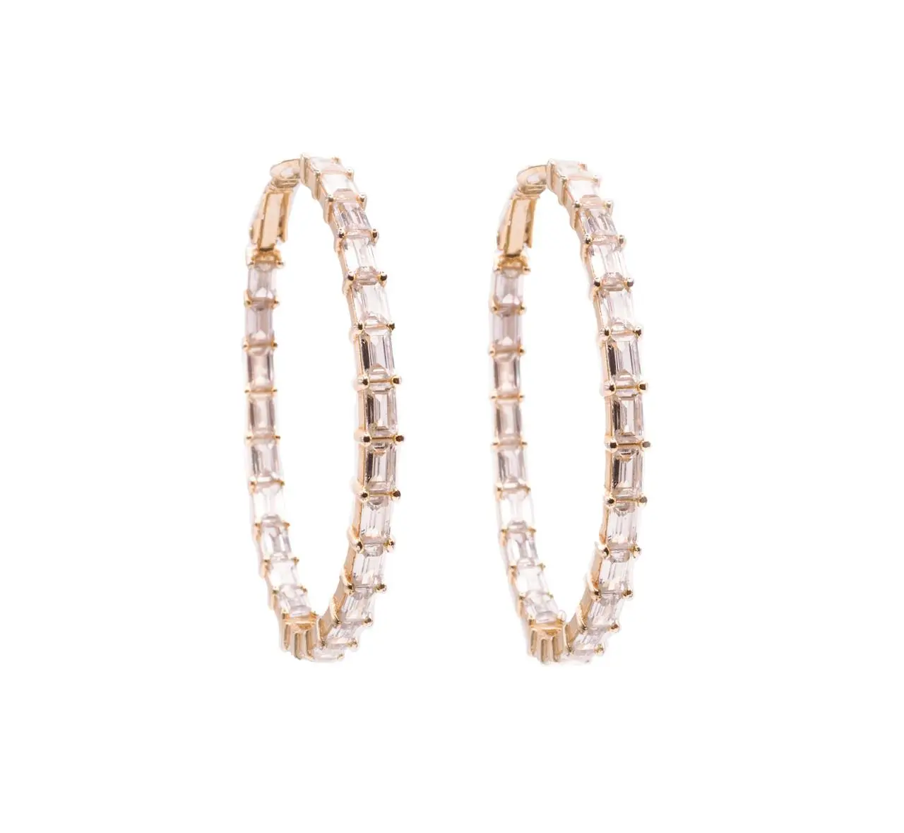Large Baguette Hoops