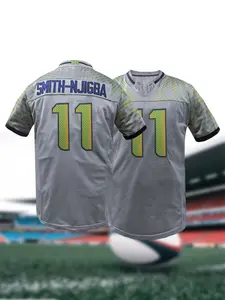 Men's Seattle #11 Football Jersey, Sporty Jersey with Embroidered Name & Number - Breathable Loose Fit Unisex Design - 100% Polyester - Ideal for Training, Outdoor Activities, and Casual Wear - All Seasons