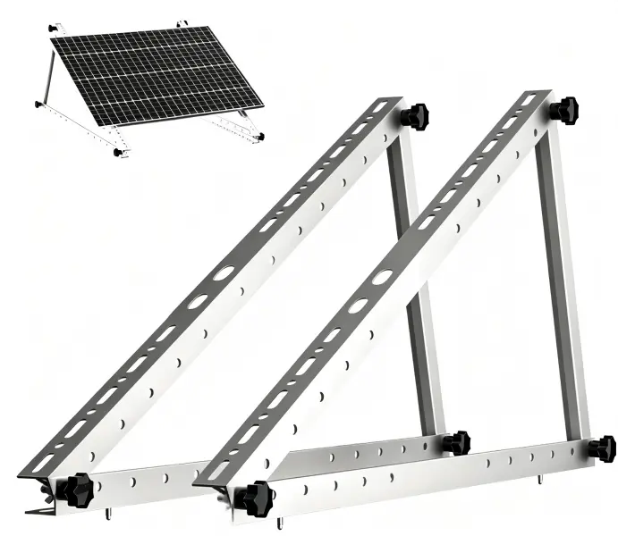 28 Inch Adjustable Solar Panel Tilt Mount Brackets, Foldable Tilt Legs Solar Panel Mounting Support, Up to 150W Solar Panel for Roof, RV, Boat, Off-Grid