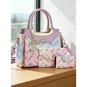 Women's Luxury Messenger Bags Set, Casual Print Handbag & Commuter Bag, Perfect Gift for Mother's Day, Birthday, and More
