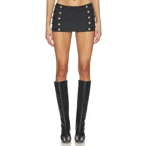 LIONESS Rush Hour Skort in Onyx