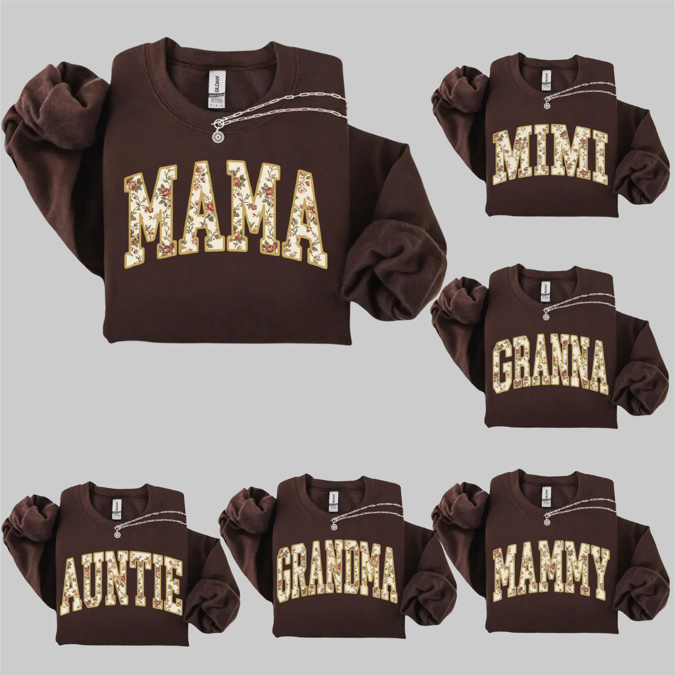 Customize Floral Mama Sweatshirt, Personalized Mama Shirt Vintage Mama Shirt Trendy Mama Shirt Grandma Shirt Auntie Shirt Mothers Day Gift