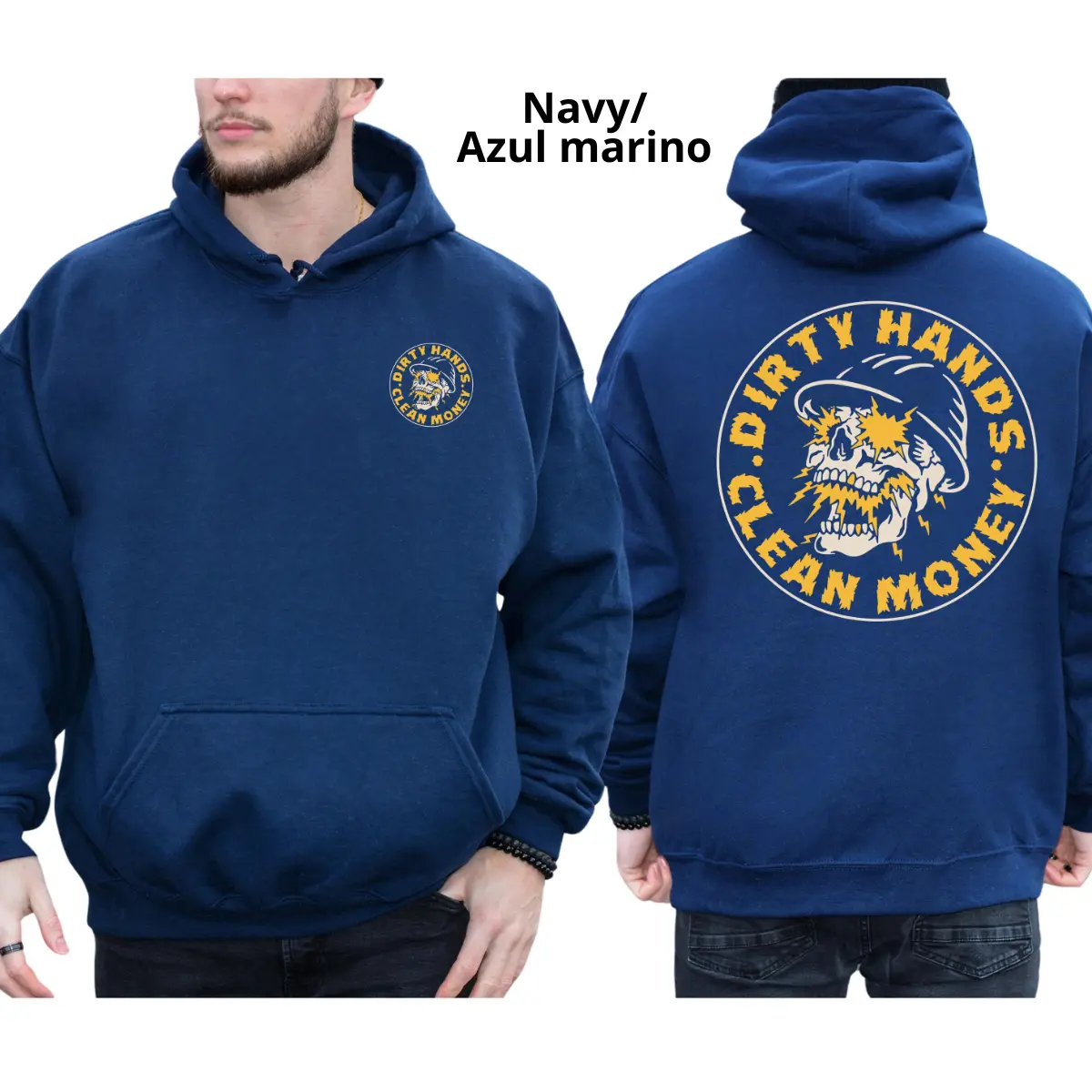 Dirty Hands Clean Money Electrician Hoodie, Blue Collar Electrician Hoodie, Blue Collar Men's Graphics Shirt, Workwear Graphics Hoodie, Casual Mens Wear