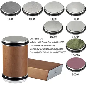 Roller Knife Sharpening Kit, Simple Portable Kitchen Grinding Accessories Set, Includes 15° & 20° Angles, Detachable Whetstone, Ideal for Home & Outdoor Use, Kitchenware