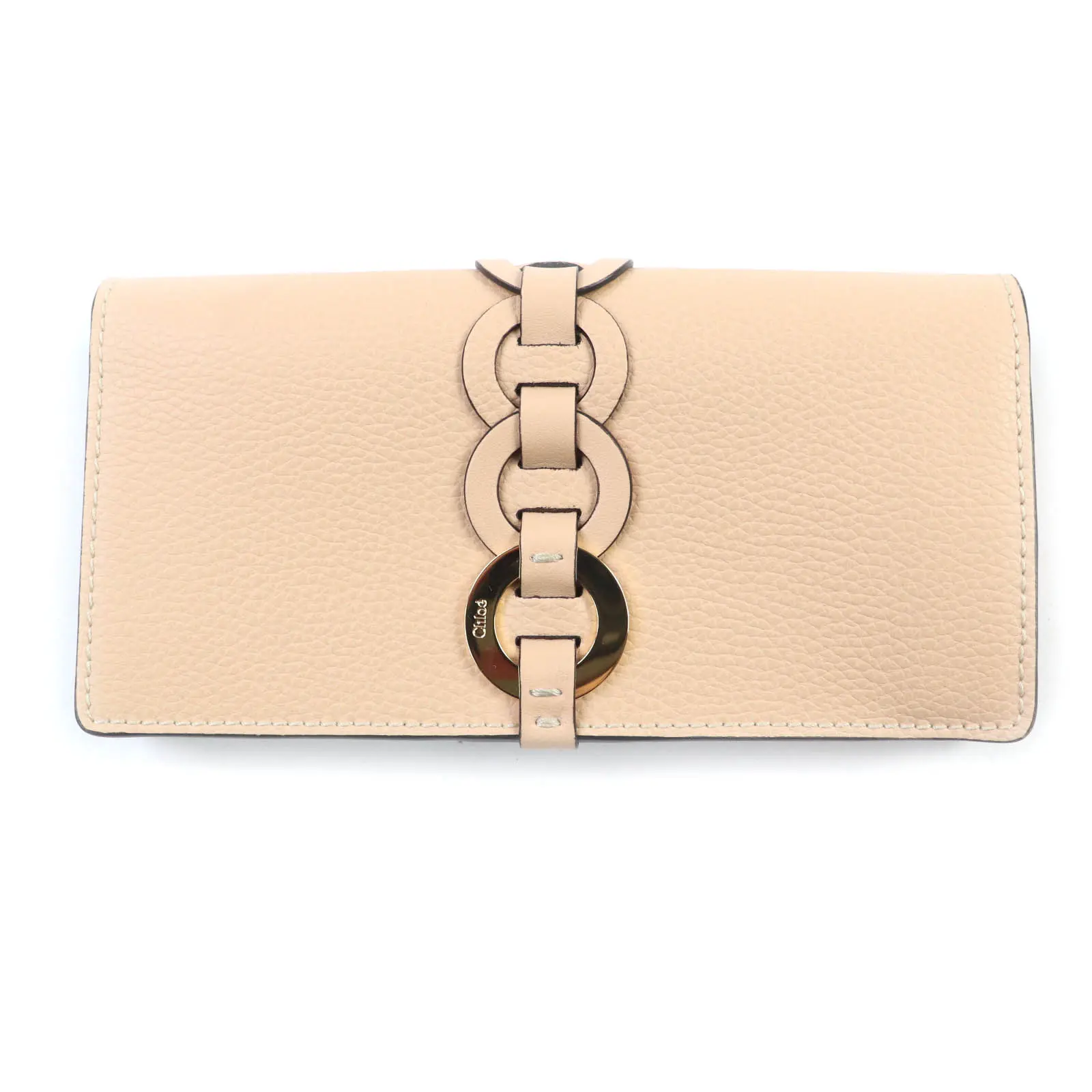 Pre-owned Chloé Calfskin Small Leather Goods Chloe Darryl Leather Long Wallet
