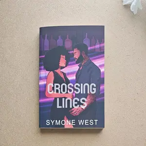 Crossing Lines signed paperback friends to lovers book
