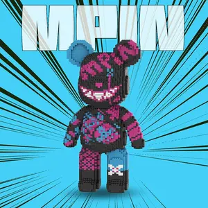 Bear Building Block,MPIN building block, Bear Toys,Birthday Gift,Festival gift,building sets,Educational Building Blocks,Trend Decoration,Cool,Brick,Family Bonding,BlackFriday,Christmas Creative Set