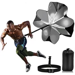 Running Parachute for Speed Training, 56 inch Resistance Parachute for Athletes, Sprinting & Football Training Equipment with Adjustable Waist Belt, Drag Chute to Improve Velocity & Explosive Power