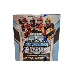 2025 Bowman Chrome Football U Mega Box with Exclusive Parallels in Every Box Collectible Trading Cards