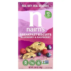 Nairn's Breakfast Biscuits, Blueberry & Raspberry, 5.64 oz (160 g)