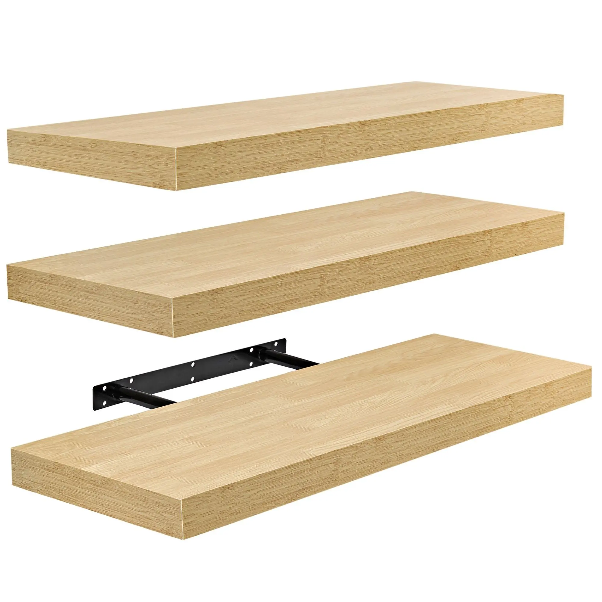 Set of 3 (24"x9 ") Sorbus Recta ngle Floating S helves Set of 3 (24"x9 ") Sorbus Recta ngle Floating S helves