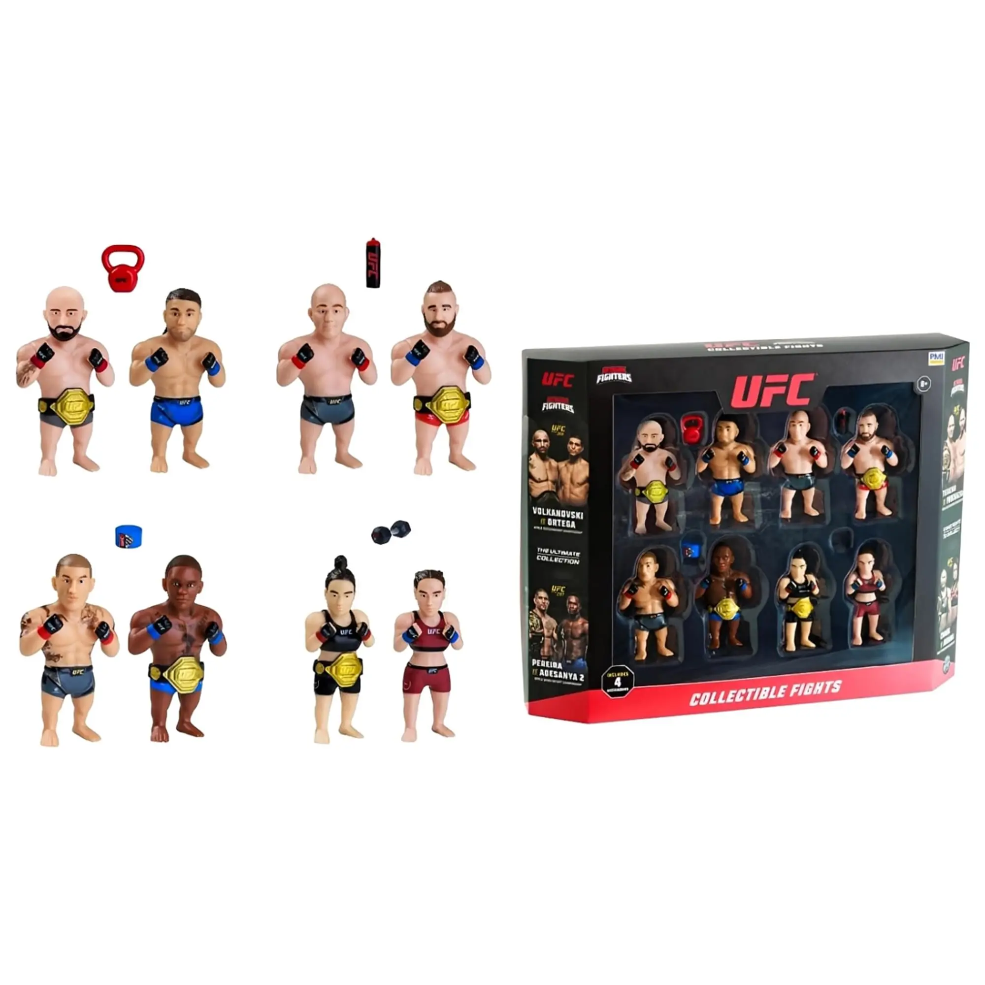 UFC Collectible Fights Minifigure 8-Pack Deluxe Box Set