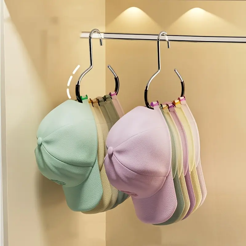 1PC Hat rack, hat storage rack, hat hanger, home dormitory wardrobe organizer, U shaped hook