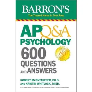 USED-AP Q&A Psychology: 600 Questions and Answers by McEntarffer, Robert (Paperback)