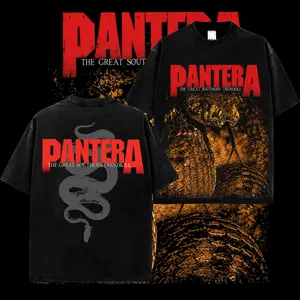 [MetalStyle] Pantera The Great Southern Trendkill Retro Unisex 100% Heavyweight Cotton T-Shirt – 90s Records Rock Cotton Tee, Groove Metal Rock Band Shirt, Oversized Vintage Tee, Heavy Metal Merch, Gift for Rock Fans