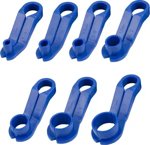 Fuel Line Disconnect Removal Tool Set, 7 Pieces, 1/4 5/16 3/8 1/2 5/8 3/4 7/8 Inch Fuel Hose Connection Tool Kit