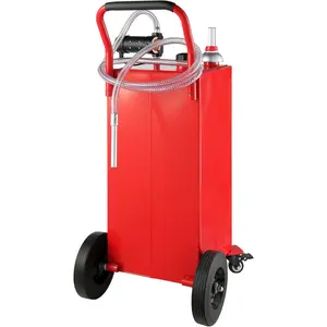 VEVOR 30 Gallon Fuel Caddy, 23.5 L/min, 180W Portable Storage Tank Container with Electric Pump Wheels, Fuel Transfer Storage Tank for Diesel Lubricating Oil Machine Oil Car Mowers Boat Motorcycle
