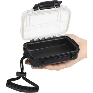 Small Waterproof Box Watertight Container Mini Dry Box Waterproof Key Pouch Holder for Snorkeling Kayaking Boating