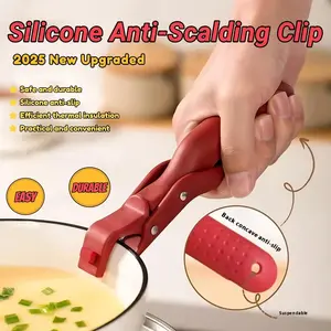 Silicone Non-Slip Heat Insulation Anti-Scald Clip, 2026 Upgraded Multi-Purpose Anti-Scalding Clip, Multi-Function Anti-