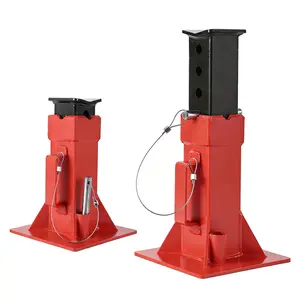 2 Pack 12T Pin Type Jack Stands, Pin-Style Supports for Heavy Trucks & RVs, Quick-Release Locking, 11-18 Inch Adjustable Height, Professional Garage & Shop Use, Red