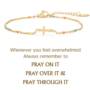 Women’s Christian Cross Bracelet - Perfect Confirmation Baptism & Easter Gift